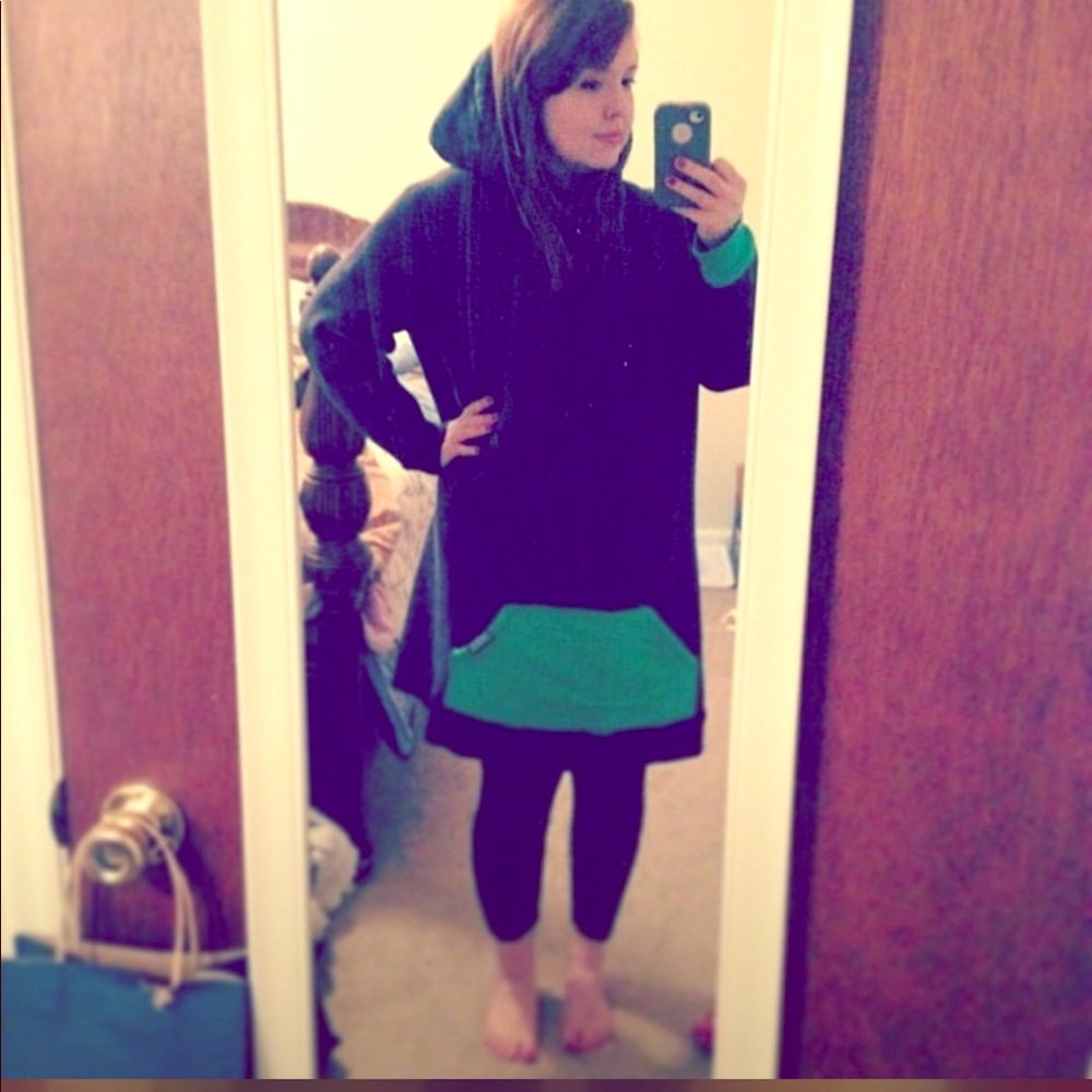 Green and Grey Thuggie - Oversized Hoodie